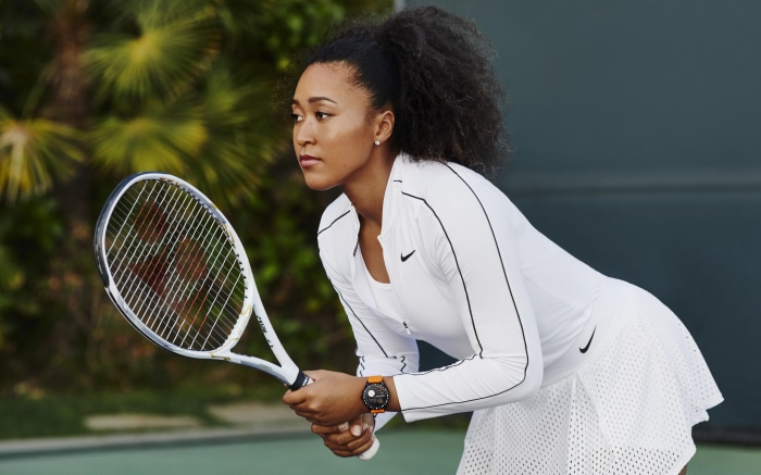 Naomi Osaka from Nike playing tennis