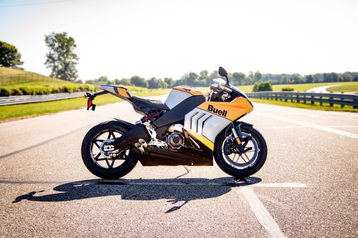 Buell Hammerhead 1190RX motorcycle on a racetrack