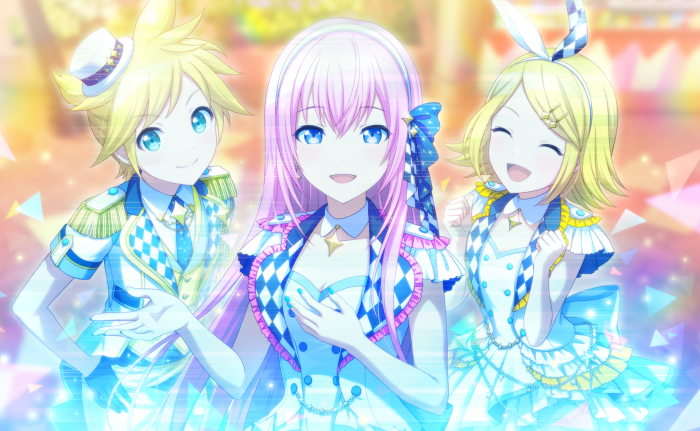 Len, Luka, and Rin from Project Sekai: Colorful Stage!