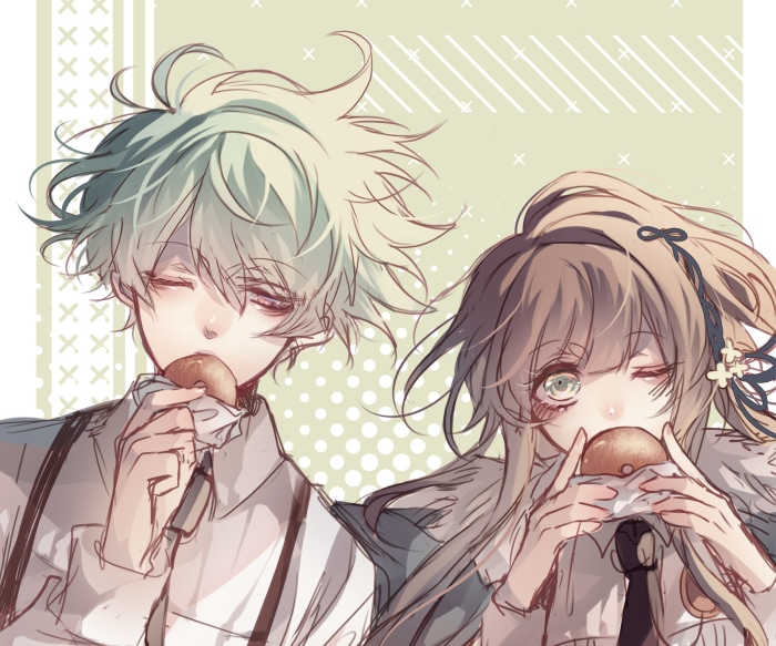 Hoshino Ichika and Sasazuka Takeru from Collar X Malice