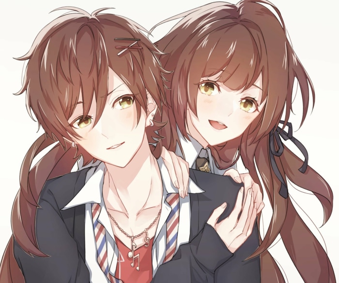 Hoshino Ichika and Hoshino Kazuki from Collar x Malice