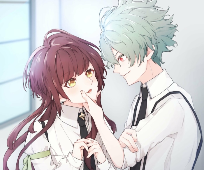 Sasazuka Takeru and Hoshino Ichika from Collar X Malice
