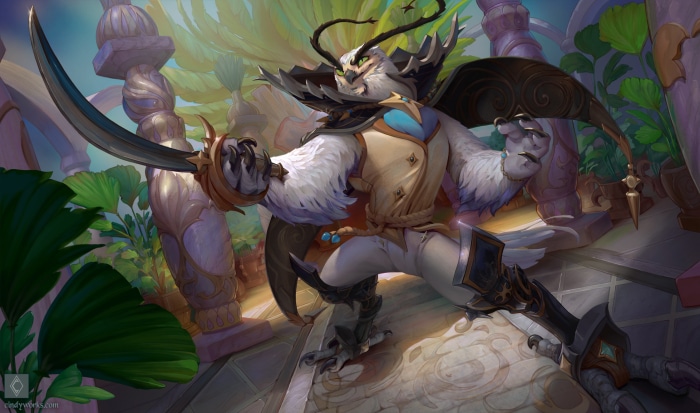 Fantasy Creature with Scimitar