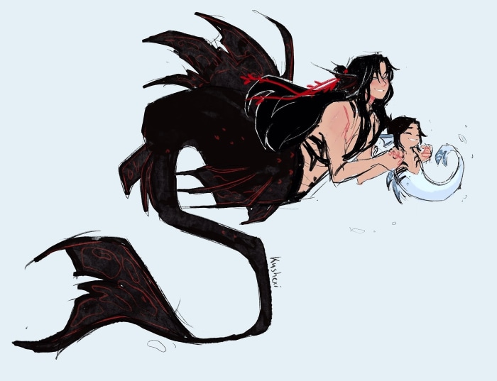 Wei Wuxian and Lan Sizhui from Mo Dao Zu Shi