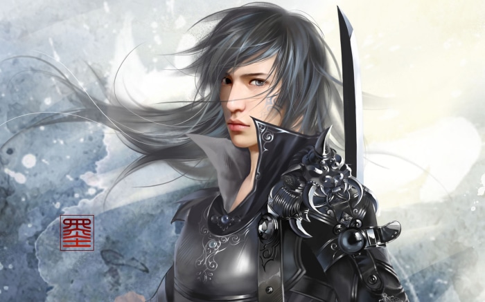 Fantasy Warrior with Sword
