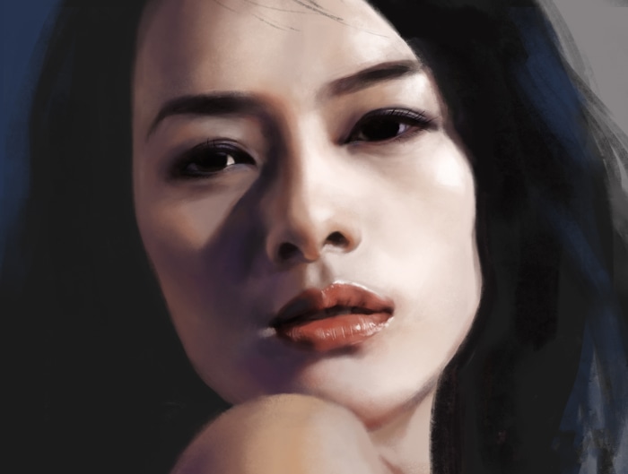 Artistic portrait of a woman