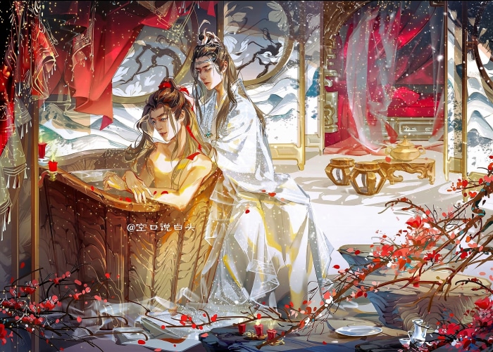Wei Wuxian and Lan Wangji from The Untamed