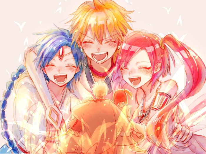 Aladdin, Alibaba, and Morgiana from Magi: The Labyrinth of Magic