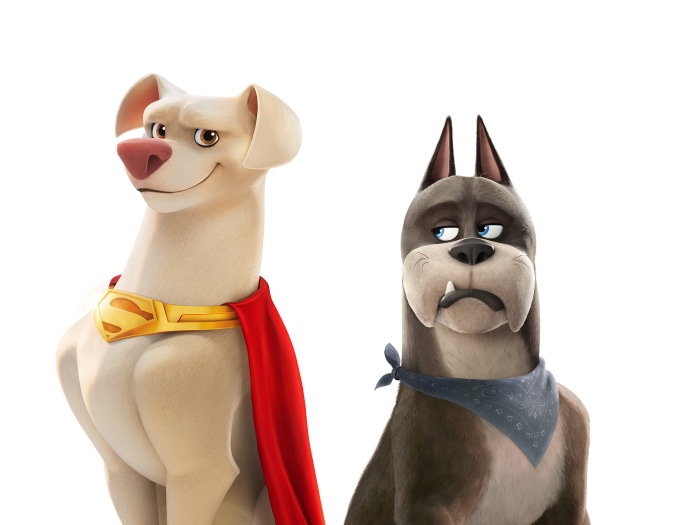 Krypto the Superdog and Ace the Bat-Hound from DC League of Super-Pets