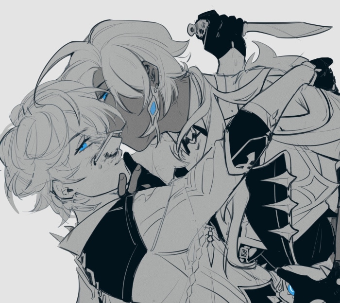 Kaeya and Tartaglia from Genshin Impact