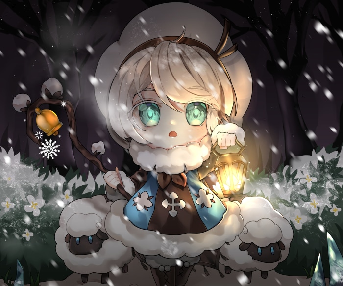 Cotton Cookie from COOKIE RUN: KINGDOM 4K