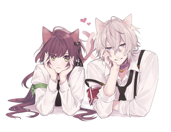Okazaki Kei and Hoshino Ichika from Collar X Malice