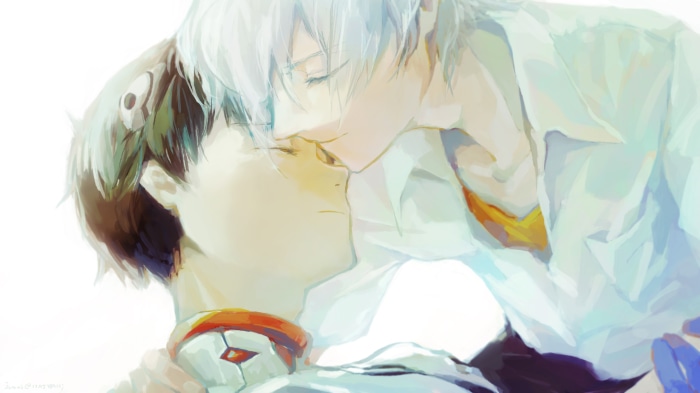 Shinji Ikari and Kaworu Nagisa from Neon Genesis Evangelion 4K