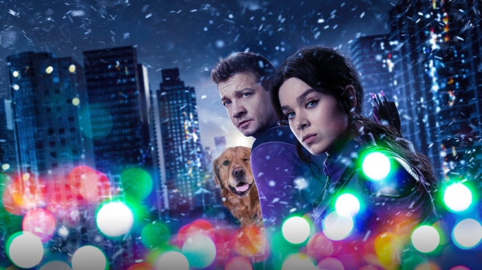 Hawkeye 4K: Clint Barton, Kate Bishop, and Lucky the Dog