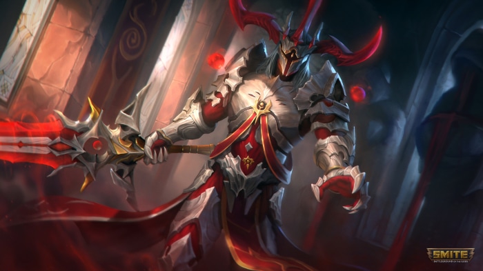 Crimson Authority King Arthur from Smite