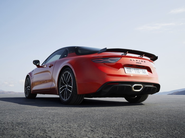Alpine A110S Aero Kit rear view