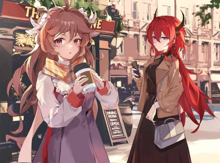 Surtr and Eyjafjalla from Arknights 4K