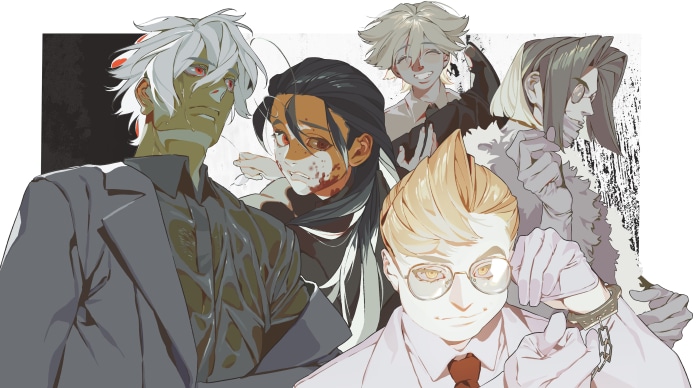 Hellsing 4K characters: Hans, Rip, Max, Avondale, Schrödinger