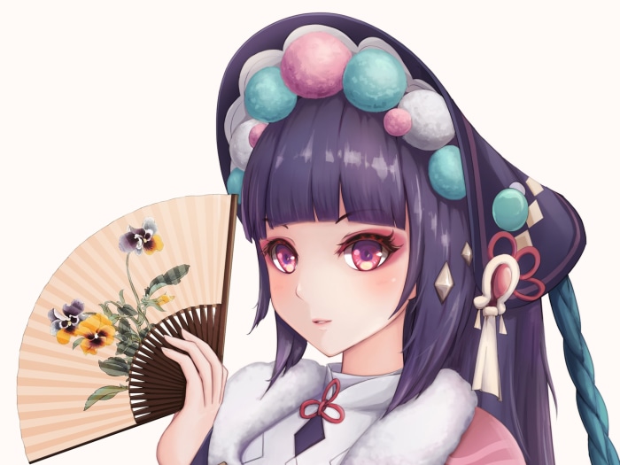 Yun Jin from Genshin Impact holding a fan