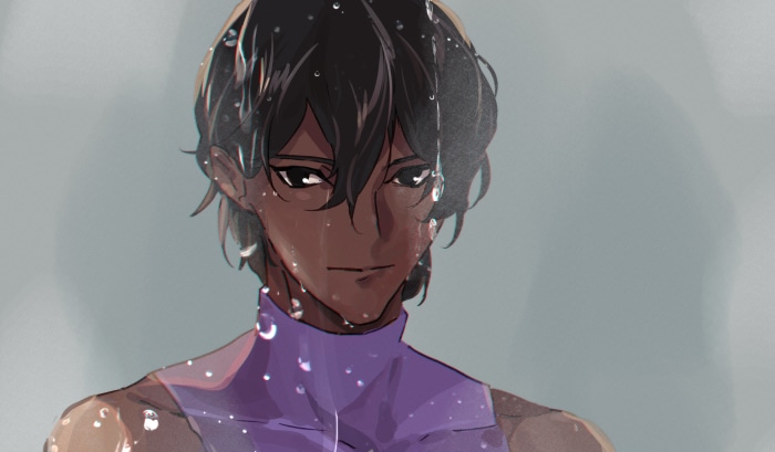Archer from Fate/Grand Order with water droplets