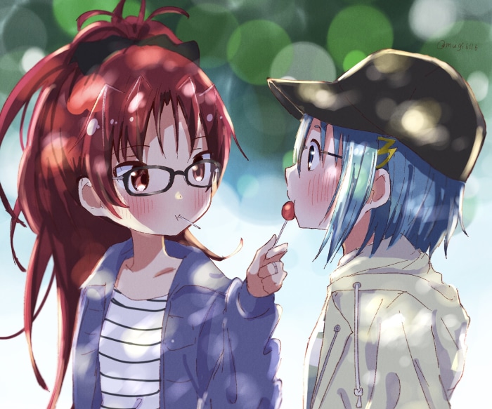 Kyoko Sakura and Sayaka Miki from Puella Magi Madoka Magica