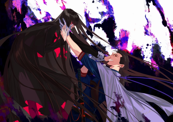 Sakamoto Ryouma and Lancer from Fate/Grand Order