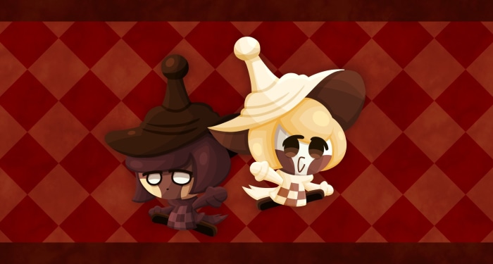 Pawn White Cookie and Pawn Black Cookie from Cookie Run: OvenBreak