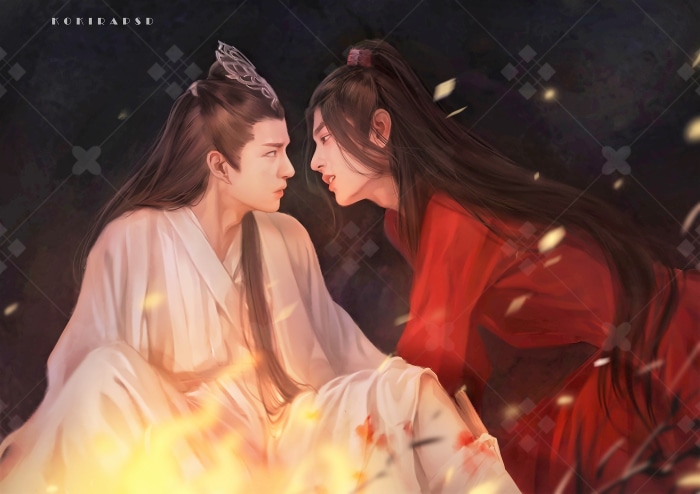 Wei Wuxian and Lan Wangji from The Untamed