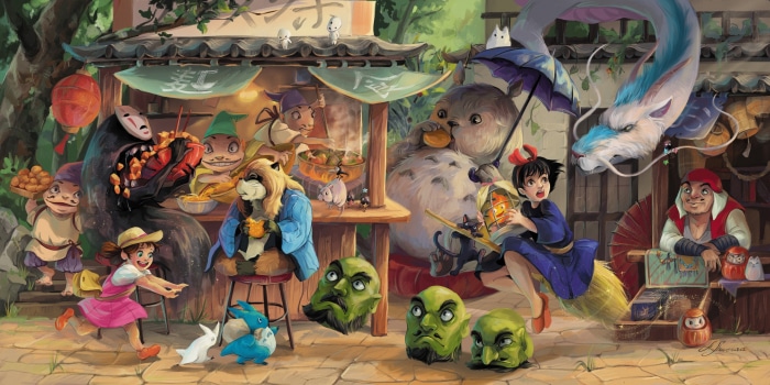 Studio Ghibli Characters Crossover