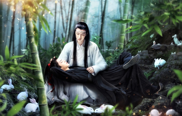 Wei Wuxian and Lan Wangji from The Untamed