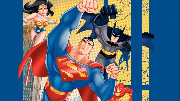 Superman, Batman, Wonder Woman, and Flash from Justice League