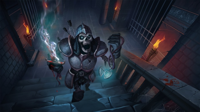 Skeletal Avenger with Sword and Lantern