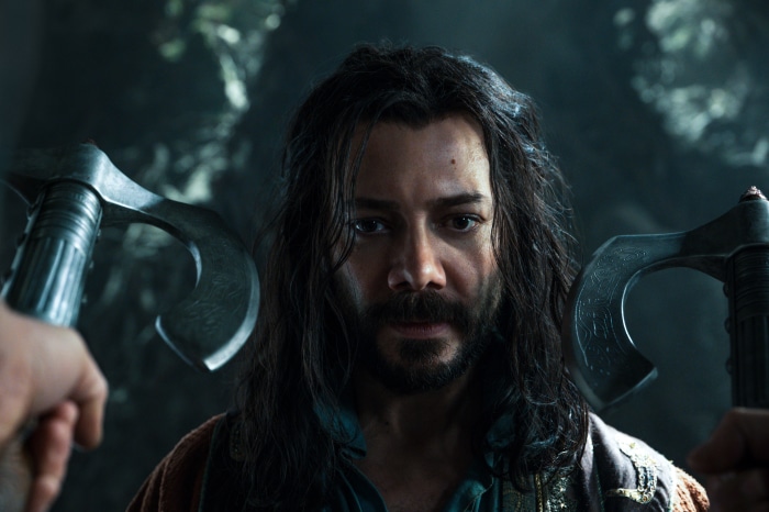 Logain Ablar from The Wheel of Time with axes