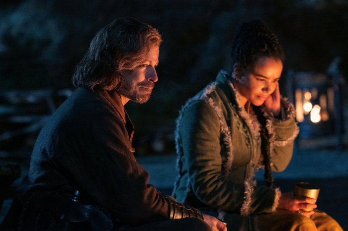 Peter Franzen and Zoë Robins in The Wheel of Time