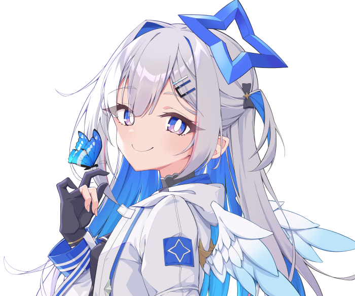Amane Kanata from Hololive with a butterfly
