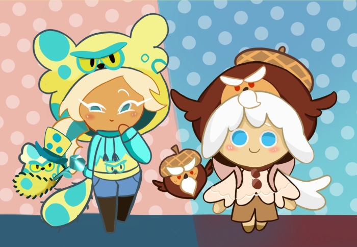 Roguefort Cookie and Cream Puff Cookie from Cookie Run