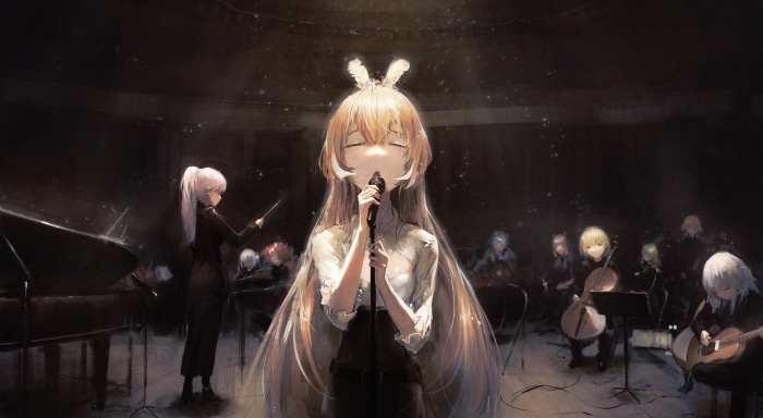 Virtual Youtuber concert with orchestra