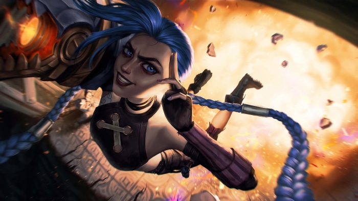 Jinx from Arcane League of Legends 4K