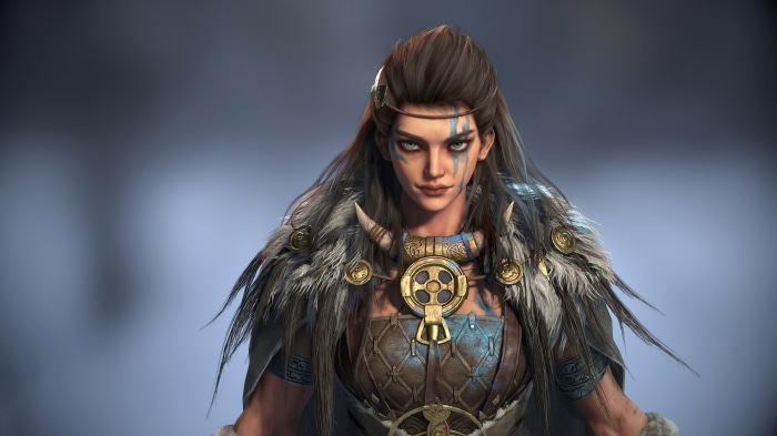 Fantasy Viking Woman Warrior in