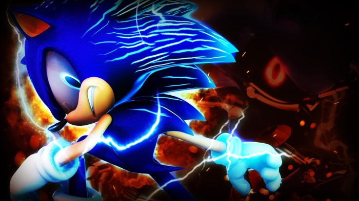 Sonic the Hedgehog vs Metal Sonicby JackTheKnight, Sonic the Hedgehog ...