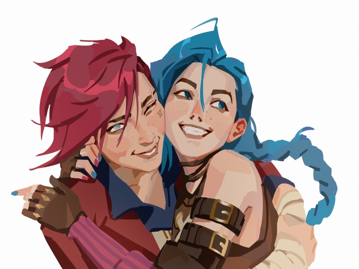 Vi and Jinx from Arcane