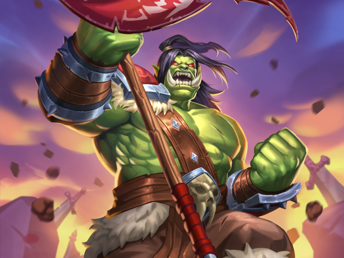 Orc Warrior with Axe from Hearthstone