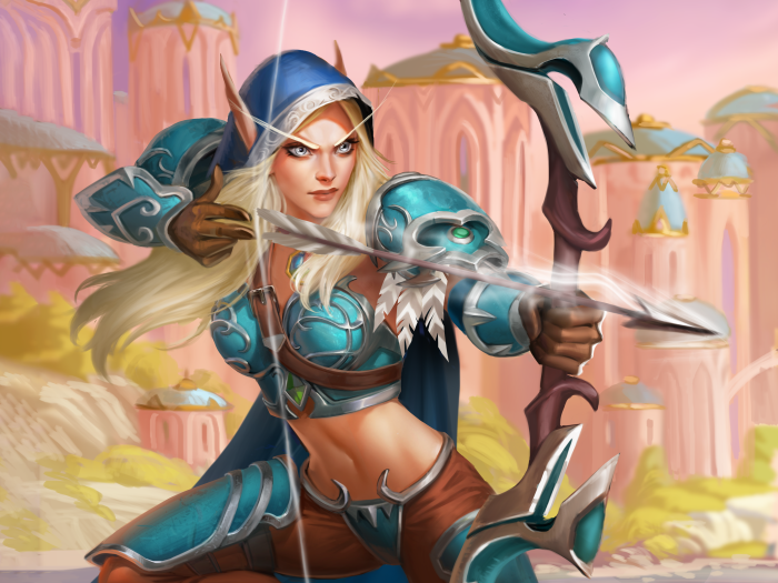 Alleria Windrunner from Hearthstone: Heroes of Warcraft 4K