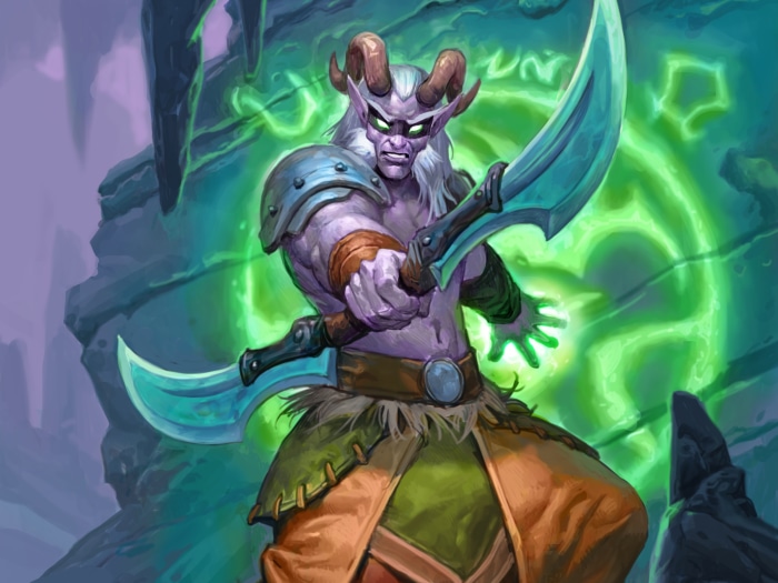 Demon Hunter with Swords from Hearthstone