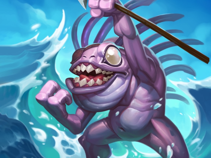 Murloc Pirate with Spear from Hearthstone