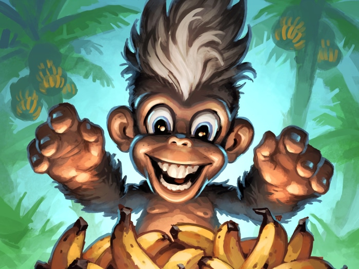 Monkey with bananas from Hearthstone: Heroes of Warcraft