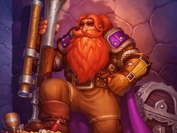 Dwarf with a telescope from Hearthstone