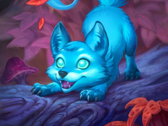 Blue fox cub from Hearthstone: Heroes of Warcraft