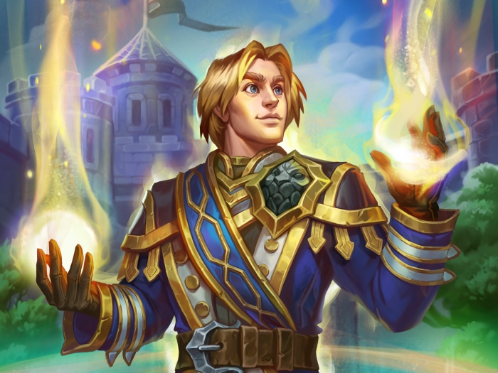 Young Man Casting Magic from Hearthstone: Heroes of Warcraft 4K