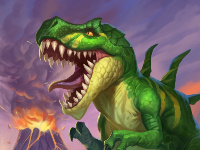 Green Dinosaur from Hearthstone: Heroes of Warcraft 4K
